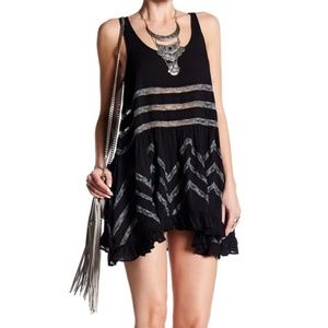 Free People Voile & Lace Trapeze Slip